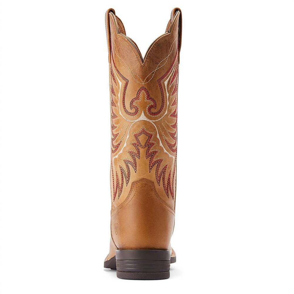 NEW ARIAT women's rockdale western boots in almond buff - Picture 3 of 5